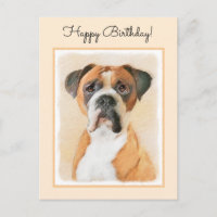 Boxer Hond Schilderen Onbijgesneden Originele Dier