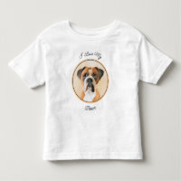 Boxer Hond Schilderen Onbijgesneden Originele Dier