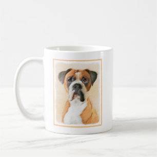 Boxer Hond Schilderen Onbijgesneden Originele Dier Koffiemok