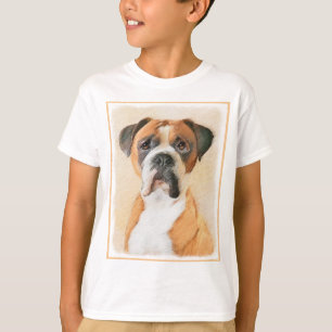 Boxer Hond Schilderen Onbijgesneden Originele Dier T-shirt