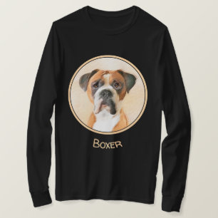 Boxer Hond Schilderen Onbijgesneden Originele Dier T-shirt