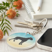 Boxer Hond Sleutelhanger (Voorkant Rechts)