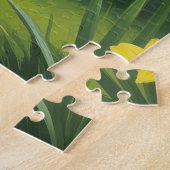 Boxer Hond Spring Bloemen Schilderen Legpuzzel (Zijkant)