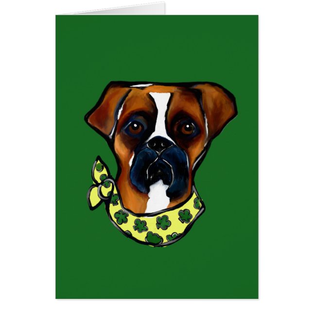 Boxer Hond St. Patty (Voorkant)