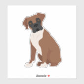 Boxer Hond Sticker (Vel)