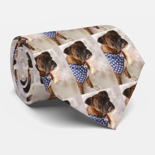 Boxer-hond Stropdas (Opgerold)
