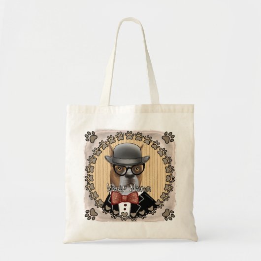 Boxer Hond Tote Bag (Voorkant)