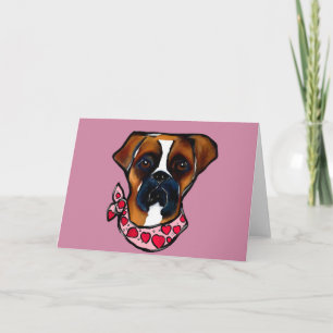 Boxer Hond Valentijn Feestdagen Kaart