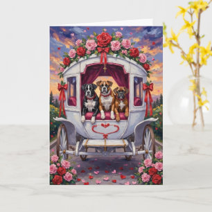 Boxer Hond Valentijnsdag  Kaart