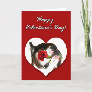 Boxer hond Valentijnsdag Kaart