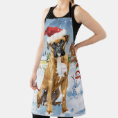 Boxer Hond Winter Wonderland Kerstvreugde Schort (Insitu)