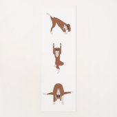 Boxer hond yoga pose yogamat (Voorkant)