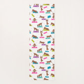 Boxer hond yoga pose yogamat (Achterkant)