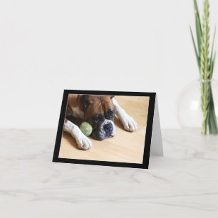 Boxer hondenbriefkaart kaart