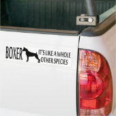Boxer Hondenras Bumpersticker (Op Truck)