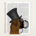 Boxer, Hound officiel et Casquette<br><div class="desc">Boxer,  Formal Hound et Casquette par Fabfunky. Dispose d'un boxer dapper portant un tophat et un monocle amusants. | 191407D</div>