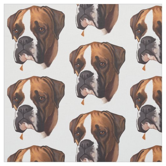 Boxer in Portrait Stof (Swatch)