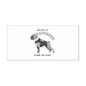 BOXER IS FAVORITE KIND OF DOG RUBBERSTEMPEL (Afrduk)