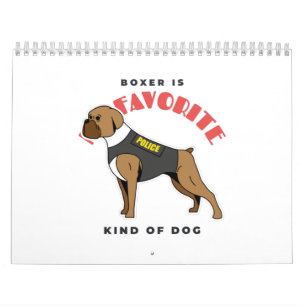 BOXER IS FAVORITE SOORT DOG KALENDER