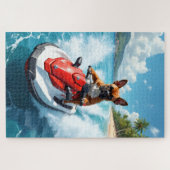 Boxer Jet Ski Strand Scene Legpuzzel (Horizontaal)