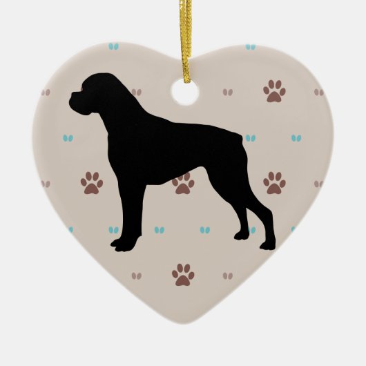 Boxer Keramisch Ornament (Voorkant)