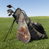 Boxer Kerst Feestelijke reis Golfhanddoek (Groen)