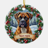 Boxer Kerst Ornament (Voorkant)
