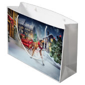 Boxer Kerstmis Feestelijk Seizoen Groot Cadeauzakje (Achterkant Gekanteld)