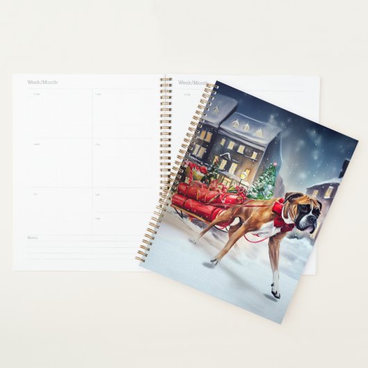 Boxer Kerstmis Feestelijk Seizoen Planner (Display)