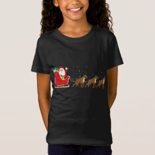 Boxer Kerstmis Sleigh - Grappige Boxer Hond XMA T-shirt