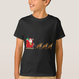 Boxer Kerstmis Sleigh - Grappige Boxer Hond XMA T-shirt