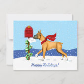 Boxer-kerstpost Kaart (Voorkant)