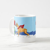 Boxer-kerstpost Koffiemok (Voorkant links)