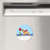 Boxer-kerstpost Magneet (Insitu (Vaatwasser))