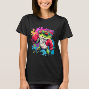 Boxer Kikker Met Bokshandschoenen Kickboksen Funny T-shirt