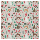 Boxer knappe kerstman stof (Swatch)