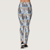 Boxer laat het sneeuwen Kerstmis Leggings (Achterkant)