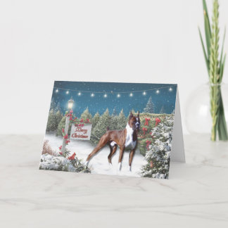 Boxer Lane Christmas Wenskaart Feestdagen Kaart