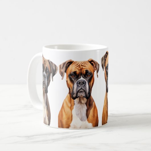 Boxer liefhebbers koffie mok (Voorkant links)