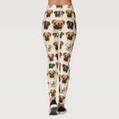Boxer Lieve Hond Liefhebber Patroon Leggings (Achterkant)