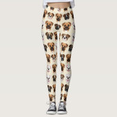Boxer Lieve Hond Liefhebber Patroon Leggings (Voorkant)