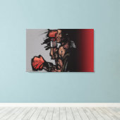 Boxer ligt neer canvas afdruk (Insitu (Houten vloer))