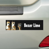 Boxer limo bumper sticker (Op auto)