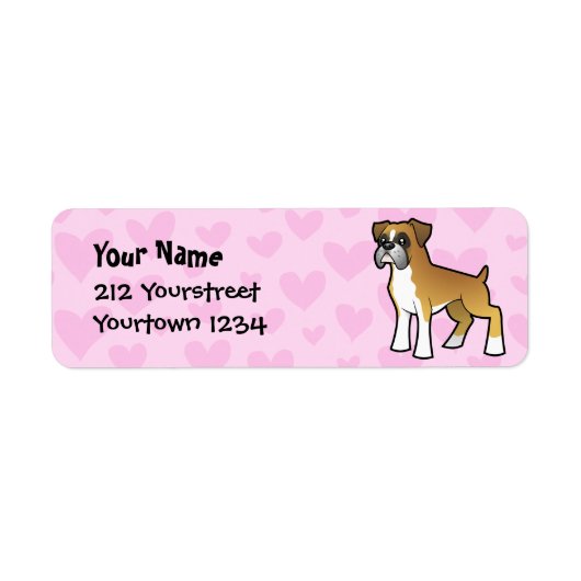 Boxer Love Etiket (Voorkant)
