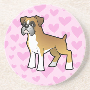 Boxer Love Zandsteen Onderzetter