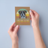 Boxer Lover Gift | Cute Boxer Lover Flyer (Hand)