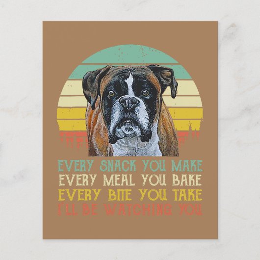 Boxer Lover Gift | Cute Boxer Lover Flyer (Voorkant)
