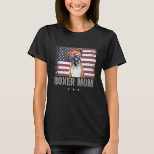 Boxer Ma Retro Usa American Flag Patriotic 4th of T-shirt