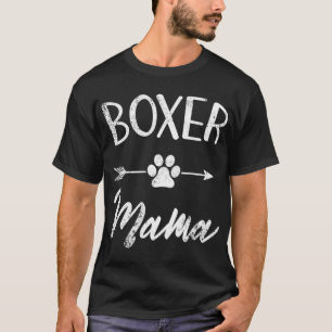Boxer Mama Boxer Lover Eigenaar Gift Boxer Hond Ma T-shirt