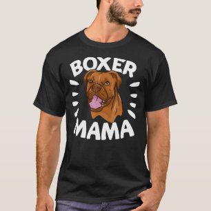 Boxer Mama-hond of hondenwhisker T-shirt